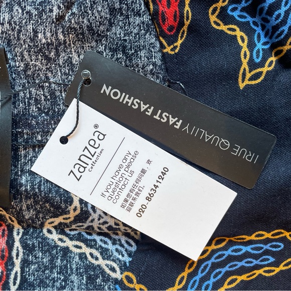 Zanzea Red and Yellow Patterned Maxi Dress - Picture 3 of 4